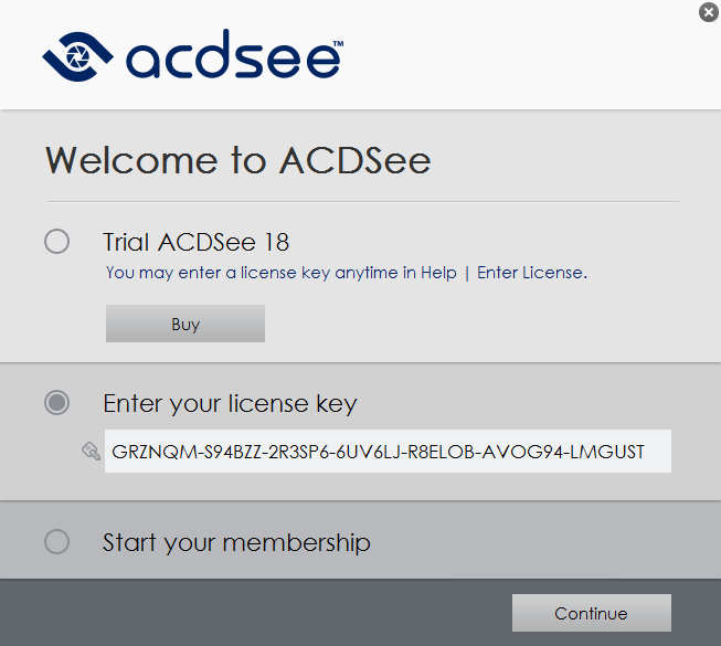 acdsee serial key